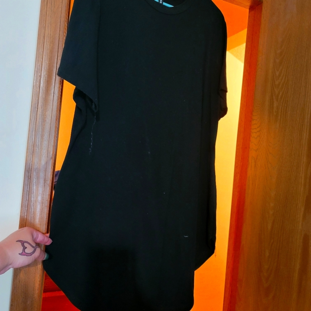 Womens black Tunic top